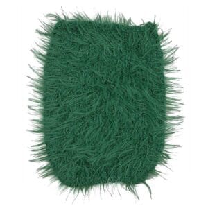 Gazzal MARILYN & MERINOS LUREX green fluffy knitted swatch, colour 8293