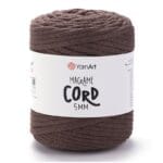 YarnArt MACRAME CORD 5 mm brūna makramē aukla, krāsa 769