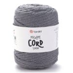 YarnArt MACRAME CORD 5 mm pelēka makramē aukla, krāsa 774