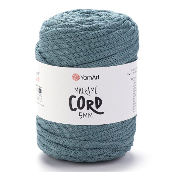 YarnArt MACRAME CORD 5 mm zilpelēka makramē aukla, krāsa 795